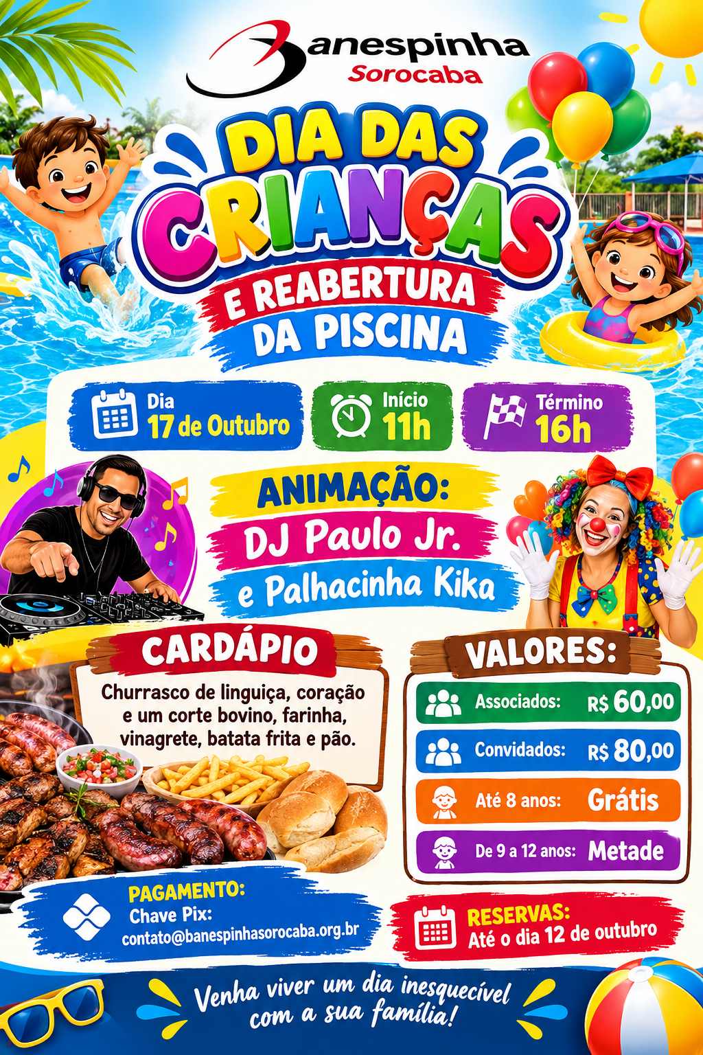0 Dia das crianças oficial com horario do buffet